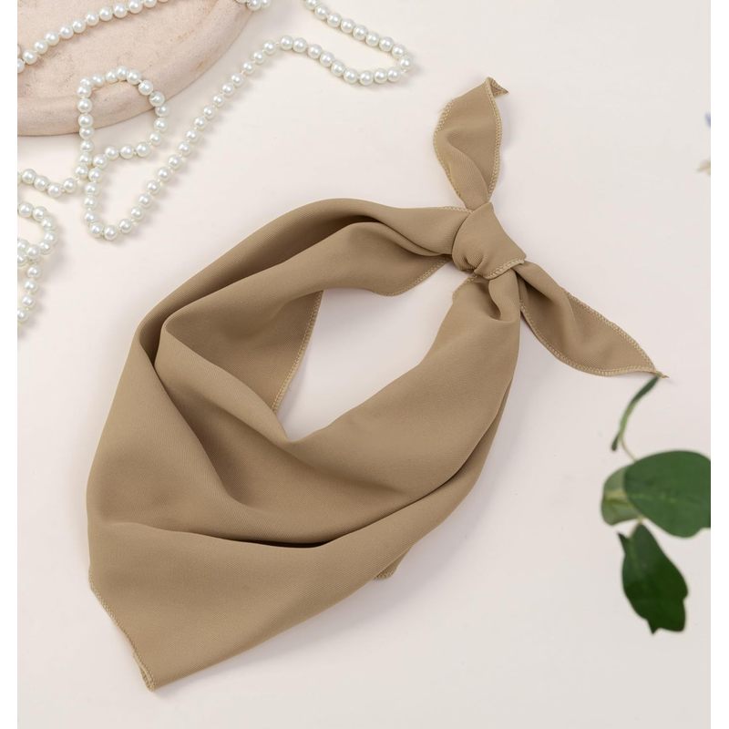 HBselect 4PCS Bandanas for Women Boho Head Bands Tie-Back Triangle Head Scarf Head Kerchief for Girls with 2 Snap Hair Pins