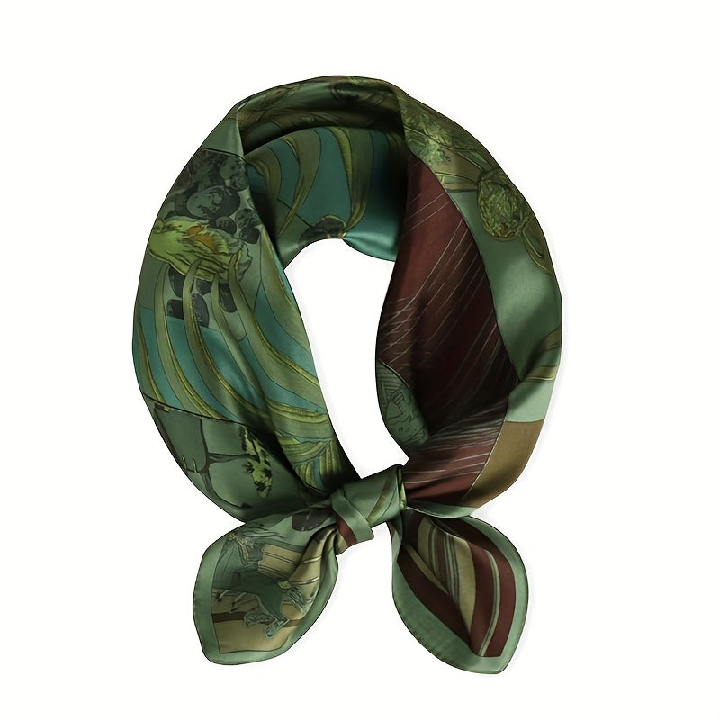 RODEWILL Women's 100% Pure Mulberry Silk Scarf & Shawl - Luxurious Square Suitable for Weddings, Parties, Formal Occasions, Elegant White Glossy Finish, Soft Smooth Non-Elastic Vintage Hair-Free Shawl for Daily Wear, Hand Washable