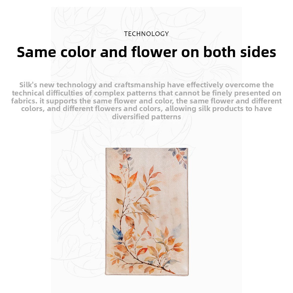 Women's Large Bohemian Shawl Scarf Suitable for - Silk-Spun & Warmth, Elegant Floral Jacquetta Scarves for Travel, Business or Valentine's Gift