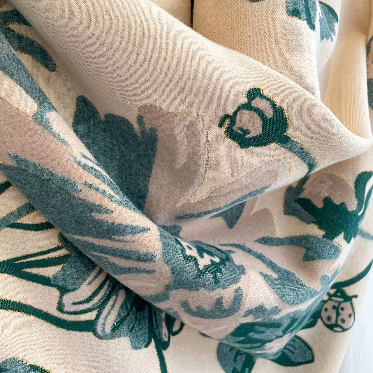 New Korean-style Double-sided Printed Scarf for Women, Thickened Winter Warm Neck Wrap, Fashionable Shawl Scarf