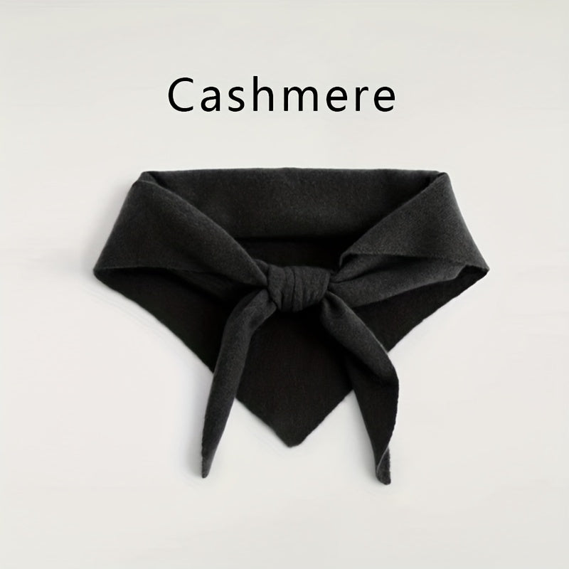 A Cashmere Triangle Scarf That Exudes Elegance And Style, Perfect for Winter Warmth. Suitable for The Office, Parties, And Everyday Outings, It Serves As a Fashionable Accessory with Breathable Fabric