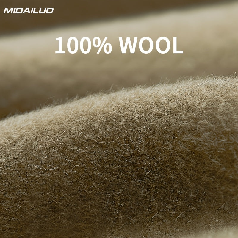 100% Wool Scarf 70.87 * 12.6 Inches | Winter Warm, Windproof, Elegant, Fashionable, Non Elastic, Multifunctional Outdoor Activity Casual Wear, Plaid Pattern, Valentine'S Day Gift