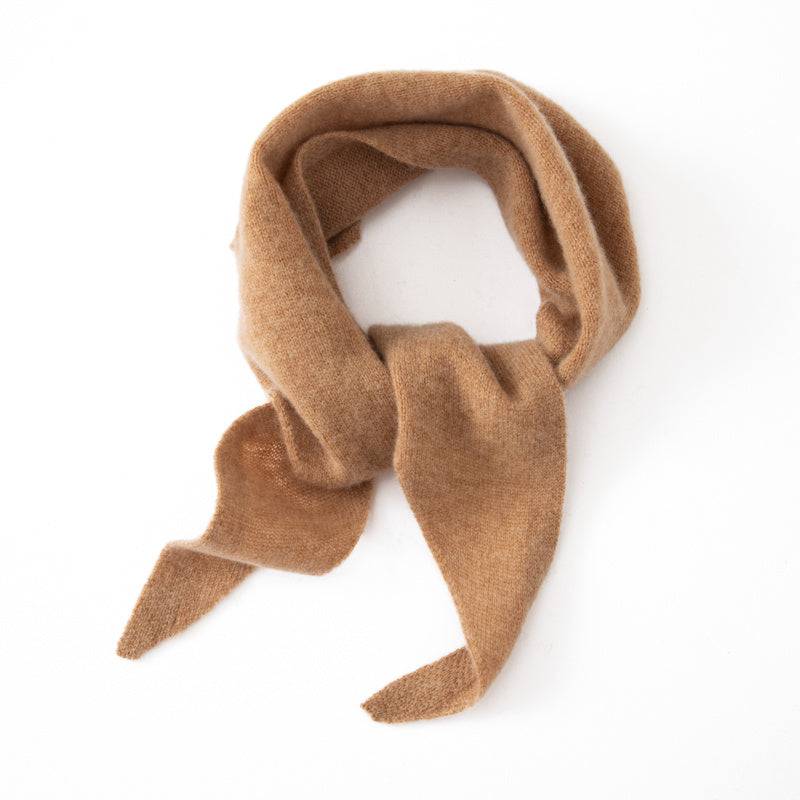 Cashmere Triangle Scarf - Elegant Solid Color Winter Warm Neck Wrap, Soft Breathable Cashmere Fabric Suitable for Office, & Casual Attire - Non-Stretchy Sophisticated Scarf for Professional & Special Occasions