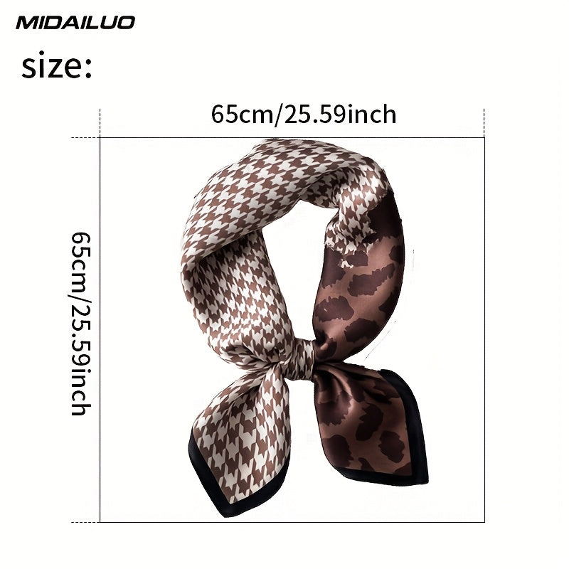 MIDAILUO 100% mulberry silk scarf 25.59 * 25.59 inch breathable square scarf decorative square scarf elegant accessory non stretchable suitable for outdoor decorative accessories