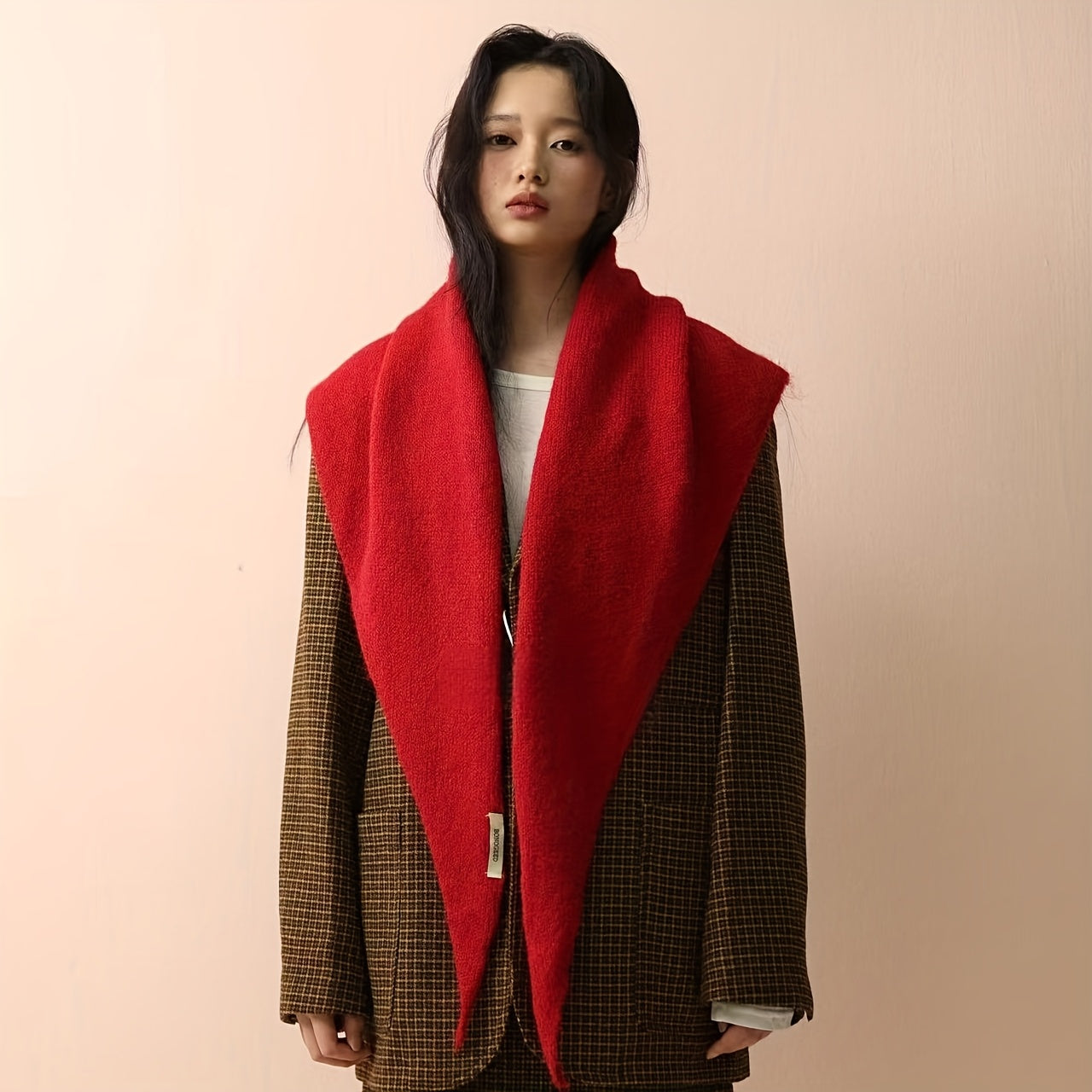 2025 New Triangle Scarf Shawl for Women, Autumn and Winter Headscarf, Multifunctional Warm Versatile Scarf