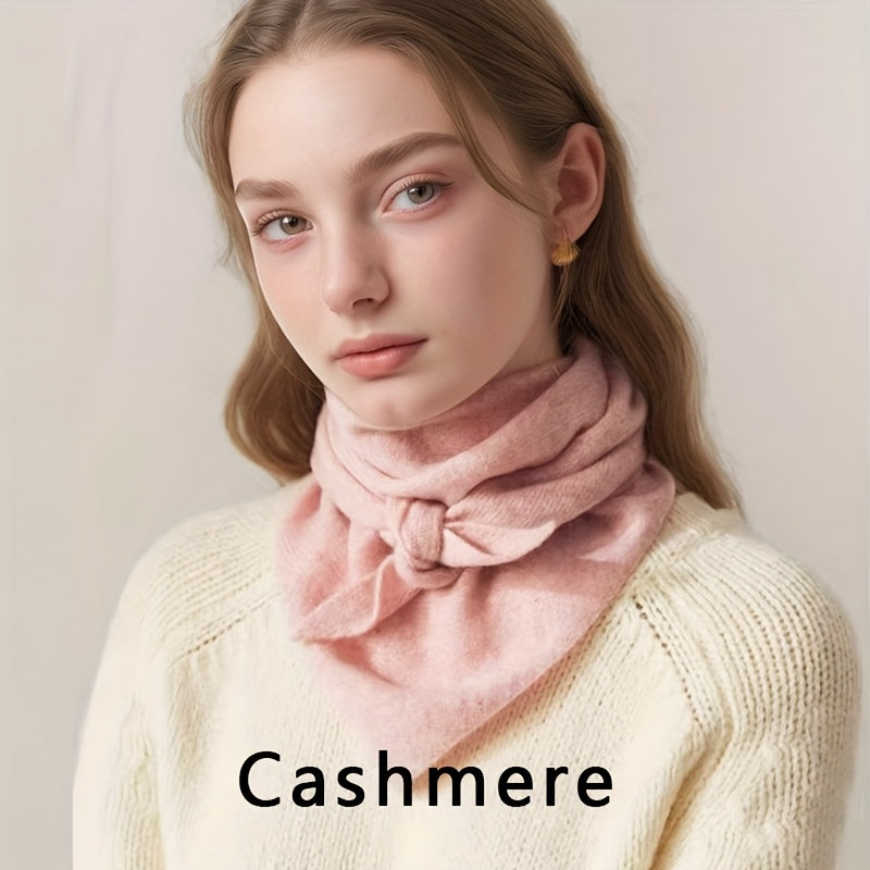 A Cashmere Triangle Scarf That Exudes Elegance And Style, Perfect for Winter Warmth. Suitable for The Office, Parties, And Everyday Outings, It Serves As a Fashionable Accessory with Breathable Fabric