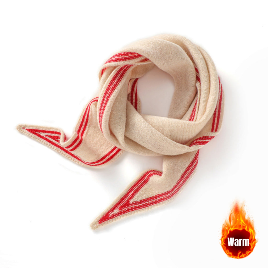Lightweight Cashmere High-Quality Color Triangular Scarf, Ultra-Soft Shawl, Two-In-One Triangular Neck Scarf for Warmth And Neck Protection, Skin-Friendly