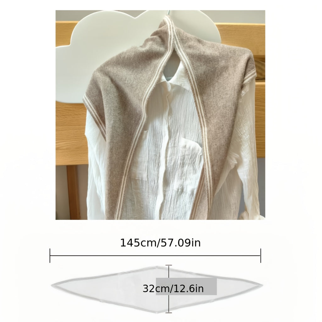 Lightweight Cashmere High-Quality Color Triangular Scarf, Ultra-Soft Shawl, Two-In-One Triangular Neck Scarf for Warmth And Neck Protection, Skin-Friendly