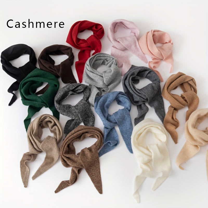 A Cashmere Triangle Scarf That Exudes Elegance And Style, Perfect for Winter Warmth. Suitable for The Office, Parties, And Everyday Outings, It Serves As a Fashionable Accessory with Breathable Fabric
