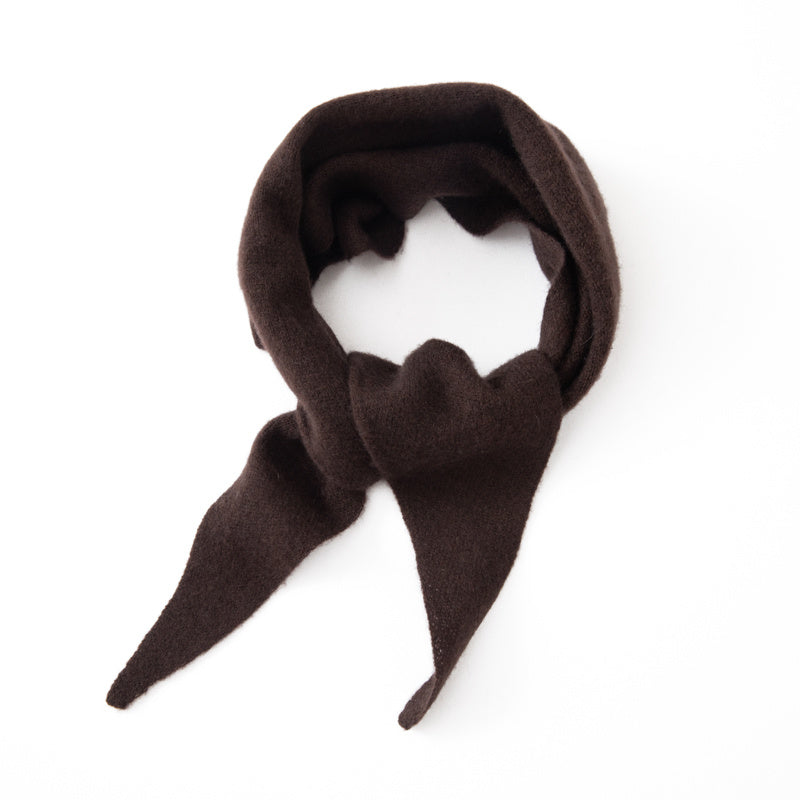 Cashmere Triangle Scarf - Elegant Solid Color Winter Warm Neck Wrap, Soft Breathable Cashmere Fabric Suitable for Office, & Casual Attire - Non-Stretchy Sophisticated Scarf for Professional & Special Occasions