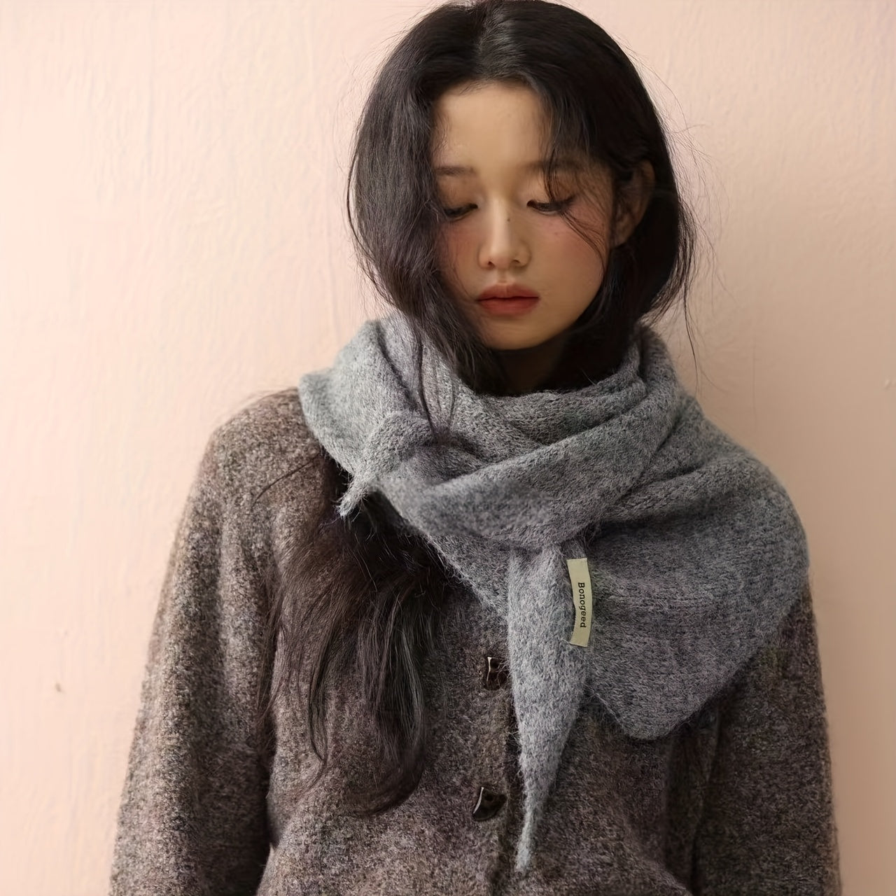 2025 New Triangle Scarf Shawl for Women, Autumn and Winter Headscarf, Multifunctional Warm Versatile Scarf