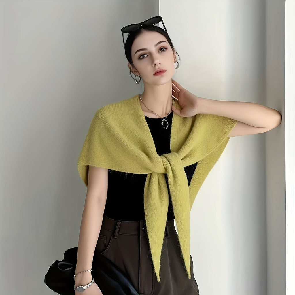 2025 New Triangle Scarf Shawl for Women, Autumn and Winter Headscarf, Multifunctional Warm Versatile Scarf